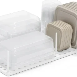 Utdragbar lådorganiserare för köksskåp 2-pack, Umbra, Vit