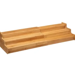 Utdragbar trappstegshylla i bambu, 31-50cm
