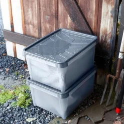 Vattentät förvaringslåda med lock 34L, SmartStore Dry