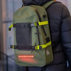 Vattentät ryggsäck med belysning, 30 liter