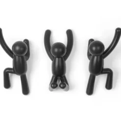 Väggkrokar 3-pack, Buddy, Umbra, Svart
